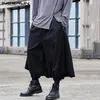 Męskie spodnie Inderun moda mężczyźni solidne sznurka punkowa pantwear streetwear luźne joggery swobodny elegancki menu spódnice s-5xl