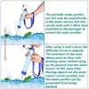 Persoonlijke waterzuiveraar Waterfilter stro, draagbaar waterfilter voor wandelen, kamperen, reizen, jagen, vissen, uitje, survival, backpacken, nooduitrusting