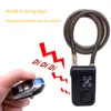 Door Locks Cycling Security Lock Wireless Remote Control Anti-theft Vibration Alarm Lock Electric Motorcycle Code Chain Lock Bicycle Access 230717