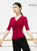 Vêtements de scène haut de danse de Ballet professionnel pour fille manches longues vêtements de danse du ventre femmes tenue de danse du ventre Costumes veste