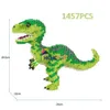 1457pcs 16089 16088 mini block Green Dinosaur Building Toy Classic Model Jurassic Park Figur Toys Home Fun Game Y1130345J