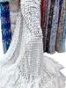Net Cloth African Ladies Formal Dress 3D Sequins Lace Tulle Fabric Series Superior Quality Embroidery Nigerian Female Wedding Evening Party Summer 2023 YQ-7014
