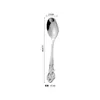 Ensembles de vaisselle Snack Scoop Petit Acier Inoxydable Style Européen Sculpté Coloré Long Manche Cadeau Dessert Cuillères À Café Vaisselle