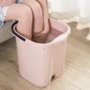 Foot Treatment Large Plastic Bucket Foot Bath Bucket Bathroom Foot Tub Wash Basin Laundry Buckets Portable Water Container Pail with Handle 230717