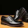 Up Brand Lace Formal Men's 444 Mazefeng Leather Dress Oxfords Fashion Retro Shoes Elegant Work Footwear Drop 230718 133