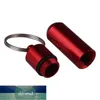 1 PC Outdoor Survival Pocket Aluminium Alumy Mini Waterfroof Pill Box Case Bottle Holder Container Container Chain Chain Medic