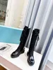 Zimowa platforma Cowboy Boots Kobiety podwójne kieszeń taktyczne mężczyźni oryginalna platforma skórzana najnowsza torba zbiornikowy śnieżny but top swobodny buty 0714