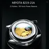 Wristwatches CARNIVAL All Steel Automatic Mechanical Mens Watches Top Sapphire Mirror MIYOTA Movement Fashion Business Watch