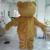 High quality Teddy Bear Mascot Costume Cartoon Fancy Dress fast Adult Size288n