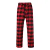 Men Home Wear Straght Casual Business Pants 100% Cotton Super Soft Men Jogger Sweatpants Flannel Plaid Pajama Pencil Pants