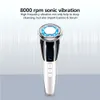 Dispositivos de cuidados faciais EMS Cool Massager Vibração sônica Ion LED Pon Anti-envelhecimento Rejuvenescimento da pele Lifting Apertar Cuidados com a pele Dispositivo de beleza 230617