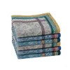 Handkerchiefs 6PCs Fashion Square Handkerchief For Men Gentlemen Classic Vintage Jacquard Pocket Cotton Towel For Year Gift Wedding Party 230717