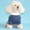 Dog Apparel Gentle Clothes Spring Autumn Jumpsuit Tracksuit For Small Medium Dogs Chiwawa Knitted Sweaters Puppy Cat Overalls Bichon