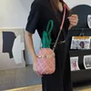 Personalized Pineapple Style Bag Summer 2022 Forest Style Girl Fashion Funny INS Foreign Style Chain Cylinder Bag Girl 230718