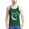 Pakistan nom personnalisé équipe Logo Islam arabe débardeurs pays voyage islamique Pk Nation pakistanais drapeau arabe imprimer Photo vêtements