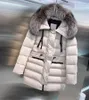 Kurtki damskie moda puffer parkas w dół płaszcza 23AW Kurtka swobodna wiatrówka ciepła top zamek błyskawiczny grube warstwa marszarna