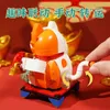 Blocs New Fortune Cat Blocs de construction Style chinois Chat porte-bonheur Nouvel An Mini Bricks Assembly Store Ornements Jouets pour enfants Cadeaux 2023 R230718