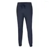 Calças Masculinas de Cor Sólida Roupas Esportivas Calças Absorventes Roupa de Baixo Solta Respirável Treinamento Jogging Pantalones Hombre