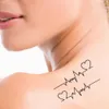 Autocollant de tatouage de vague d'amour de corps beau corps tatouage de vague d'amour imperméable inoffensif pour le bras