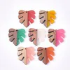 Charms 50pcs Handcrafted Vintage Natural Wood With Resin Pendant Design Monstera Leaf Shape Necklace Earring Eardrop Jewelry Findi229z