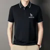 Męskie polo letnie mężczyźni t koszule krótki rękaw stały kolor Slim Fit T-shirt Men Business Hazzys Golf Table TEE TOESS 230717