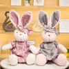 Little Rabbit Doll Plush Toy Cute Sleeping Throw Pillow Birthday Gift Action Figure Cartoon Tyg T230223243Y