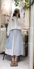 Skirts Cotton Linen Female Sweet Victorian Floral Embroidery Length Skirt Summer Japanese Mori Girl Full Circle Plaid