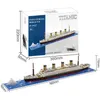 Blöcke Titanic Kreative Luxus Kreuzfahrt Schiff Boot Wrack Set Stadt DIY Modell Bausteine Ziegel Spielzeug Für Kinder Erwachsene Geschenk r230718