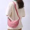 Torby wieczorowe Proste nylonowe damskie hobos torba na ramię solidny kolor żeńska przenośna messenger design dziewczęta małe torebki torebki 230718