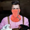 Bandanas Safety Reflective Scarf Variety Color Strip Face Covering Balaclava Windproof Seamless Cover For