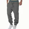 Calças Masculinas de Cor Sólida Roupas Esportivas Calças Absorventes Roupa de Baixo Solta Respirável Treinamento Jogging Pantalones Hombre