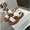 Clea Chunky Sandals Designer Triomphe Gladiator Sandal Women Leather Fishman Cinturino con fibbia regolabile Scivoli Pantofole Taglia 35-42 Scarpe con muli spessi e spessi