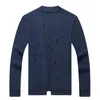 Pulls pour hommes Top Qualité Autum Hiver Marque De Mode Cardigan En Tricot Ouvert Chandail Tricoté Hommes Vintage Casual Manteaux Veste Vêtements