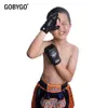 Schutzausrüstung GOBYGO Halbfinger Kinder Sandsack Training Boxhandschuhe PU-Leder Fitness Sparring Taekwondo Handschuhe Kampfhandschutz HKD230718