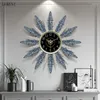 Wall Clocks European Style Clock Living Room Fashion Home Creative Atmosphere Bedroom Art Silent Light Luxury Watch