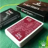 2015 pôquer de pvc de cor vermelha e preta para cartas de baralho escolhidas e de plástico estrelas do pôquer 291F