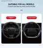 Steering Wheel Covers Car Steering Wheel Cover 38cm 15inch Ultra-thin Fur Non-slip Breathable Anti-skid Accessories For D Type/O Type Steering Wheel T230717