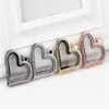 NYA 10st Lot 4Colors Magnetic Heart Shape Glass Floating Locket Pendant For Necklace Chain Making291y