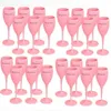 6 Stück 12 Stück 24 Stück Acryl Veuve Pink Orange Champagnerflöten Großhandel Party Weingläser Tassen FY5883 AU05