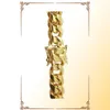 Miami Cuban Link Chain 18K Necklace Gold Men Pek Cowelry in acciaio inossidabile collane5164438