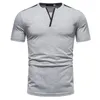 Chemises décontractées pour hommes Vêtements pour hommes Élégant porte-chemise qualifié Classique à manches courtes T-shirt graphique Camisa Social Masculino