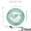 Cups Saucers Creativity Ceramic Coffee Cup And Saucer Set Minimalist Nordic Breakfast Luxury High Quality Caneca Mugs Cute