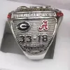 Georgia Bulldogs 2021-2022 Кольцо чемпионата по футболу с Collector's Display Case224Z