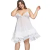 Sexy Pyjamas 7XL Plus Size Damen Nachthemd Sexy Nachtwäsche Spitze Großes Nachthemd Set Nachtwäsche Kleid Sexy Nightwar Sleep Lounge für Frauen 230718