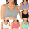 Camisoles & Tanks Women'S Bra Without Steel Ring Vest Style Underwear Loose Pleated Female Off Shoulder Knitted Tank Tops Crop