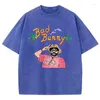 Мужские рубашки Bad Beach Vacation Funny Graphic Clothing Мужчина негабаритная роскошная футболка Street Goth Fashion Cotton футболка мужчина