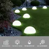 Décorations de jardin LED SOLAR SOLAR OUTDOOOR LUMINENT DOME LETUILLE LETUILLE LETURE HEmisphérique Décoration de jardin El Christmas Pathway Decor 230717