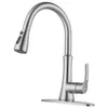 Kitchen Faucets Stainless Steel 304 Filter Faucet Brushed Nickel With Pull-out Tap For Easy Flushing Container Sink Mixer