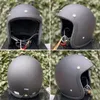 Motorcykelhjälmar äktaEcocascos Japan Vintage Style Open Face Helmet Retro Fiberglas Scooter Riding Casco Moto Capacete Dot