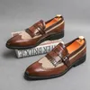 GAI GAI GAI Mocassini con Nappe Colori Misti Matrimonio Punta Rotonda Slip-on Primavera Autunno Affari Fatti a Mano Scarpe Eleganti da Uomo Taglia 38-46 230718